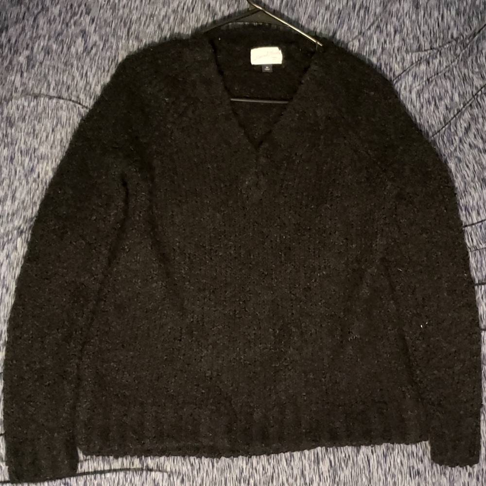 Black V Neck Sweater